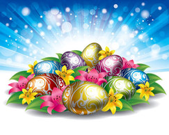 Free Stock Easter Eggs Backgrounds Vector Thumbnail