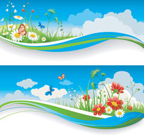 Free Stock Summer Banners Vector Thumbnail