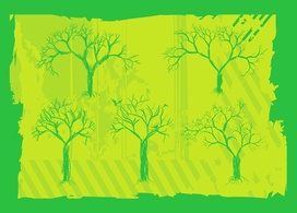 Free Trees Vector