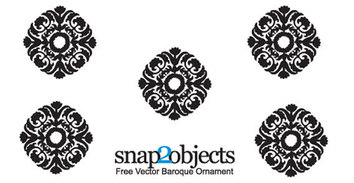 Free vector baroque ornament