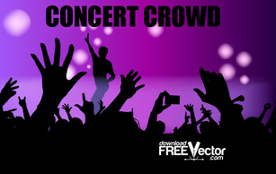 Free Vector Concert Crowd Thumbnail