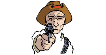 Free vector cowboy with the gun Thumbnail