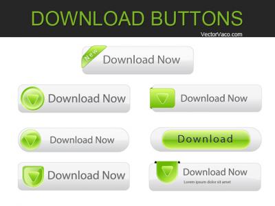Free Vector Download Buttons Thumbnail