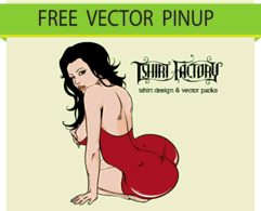 Free Vector Download Hot Pin-Up Girl Thumbnail