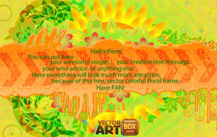 Free Vector Floral Frame