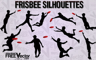 Free Vector Frisbee Silhouettes Thumbnail