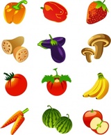 Free Vector Fruits Thumbnail