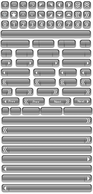 Free Vector Glass Buttons and Bars