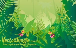 Free Vector Jungle Background Thumbnail