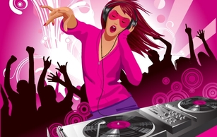 Free Vector Musical Theme of the Trend of Illustration 5