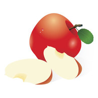 Fresh Apples Vector Graphic Thumbnail