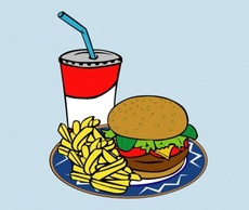 Fries Burger Soda Fast Food clip art Thumbnail