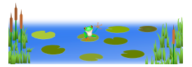 Frog On Bluish Pond Thumbnail