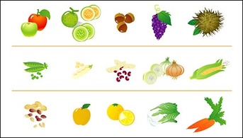 Fruits and vegetables icon