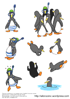 Funny Penguin Vector Set Thumbnail
