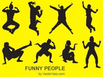 Funny People Vector Illustration Thumbnail