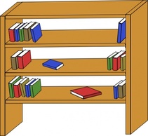 Furniture Library Shelves Books clip art Thumbnail