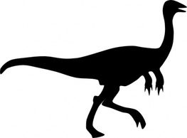 Gallimimus Shadow clip art