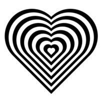 Geometric Zebra Heart Thumbnail