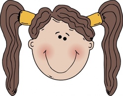 Girl Face clip art