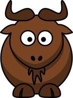 Gnu Cartoon Cow Free Funny Software Copyleft Chunky Thumbnail