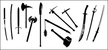 Go Media produced vector material - ancient weapons