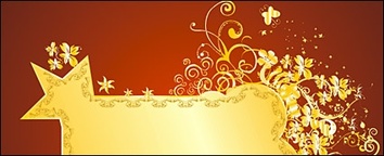 Gold gorgeous patterns Vector-10