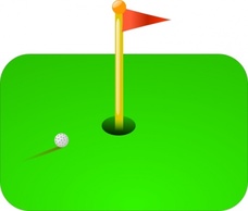 Golf Flag clip art Thumbnail