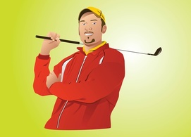 Golf Pro Vector Thumbnail