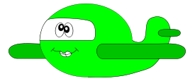 Goofy green airplane Thumbnail