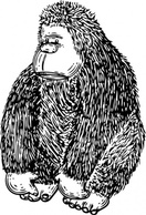 Gorilla clip art Thumbnail