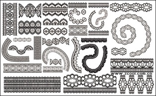 Grace lace pattern vector material-2 Thumbnail