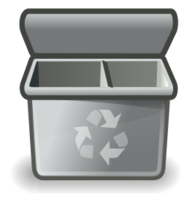 Gray recycle bin Thumbnail