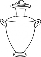 Greek Amphora Pottery clip art Thumbnail