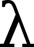 Greek Letter Lambda clip art Thumbnail