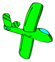 Green cartoon glider Thumbnail
