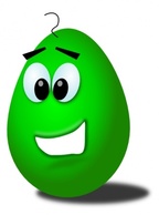 Green Comic Egg clip art