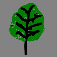Green Leaf clip art Thumbnail