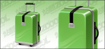 Green suitcase vector Thumbnail