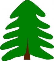 Green Symbol Tree Cartoon Plant
