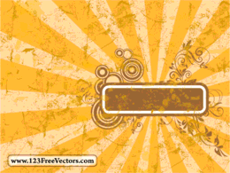 Grunge sunburst frame vector Thumbnail