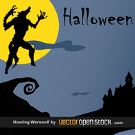 Halloween - Howling WereWolf Thumbnail