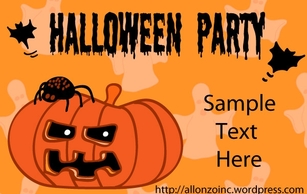 Halloween Party Invitation Card 1 Thumbnail