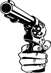 Hand With A Gun Vector