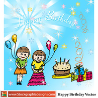 Happy Birthday Vector Thumbnail