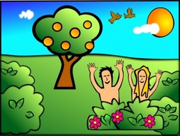 Happy Sun Cartoon Birds Bible Trees Christian Creation Eden Adam Eve Jewish Thumbnail