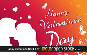 Happy Valentine's day greeting card 3 Thumbnail