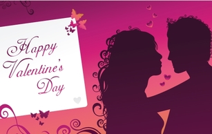 Happy Valentine\'s day greeting card Thumbnail
