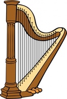 Harp clip art Thumbnail