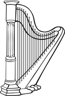 Harp clip art Thumbnail